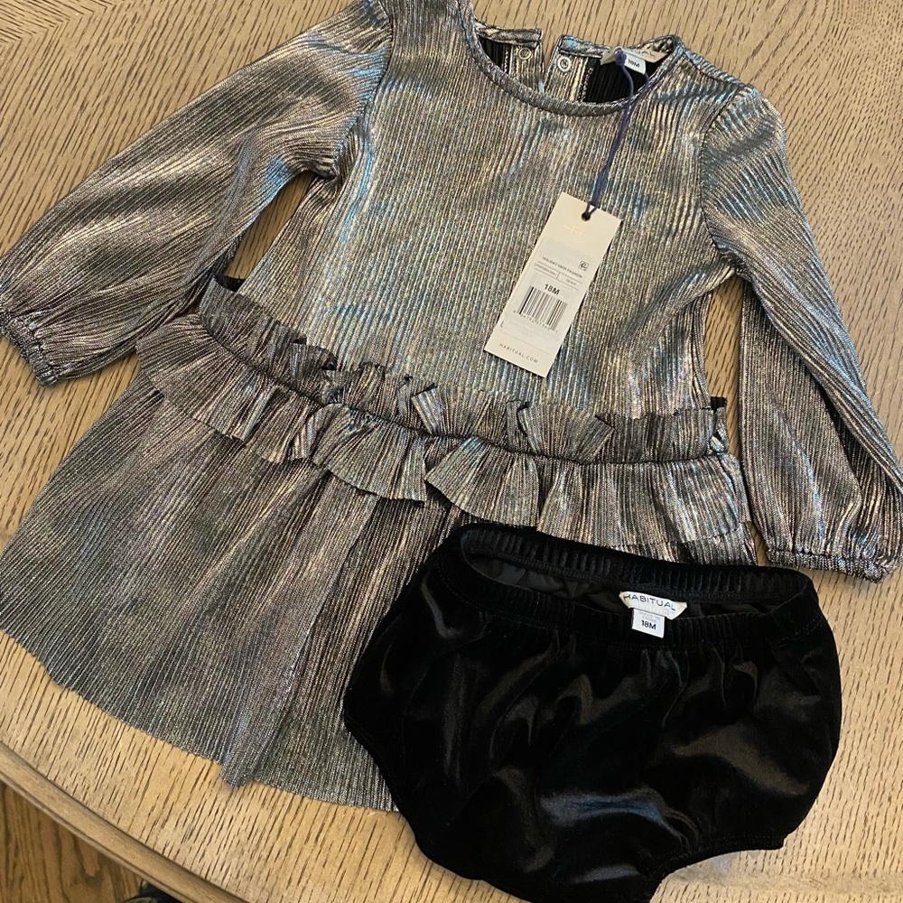 Adorable sparkly silver dress